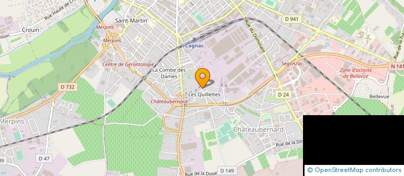 localisation de l'entreprise ENTREPRISE BOURDIN ET POINT à CHATEAUBERNARD