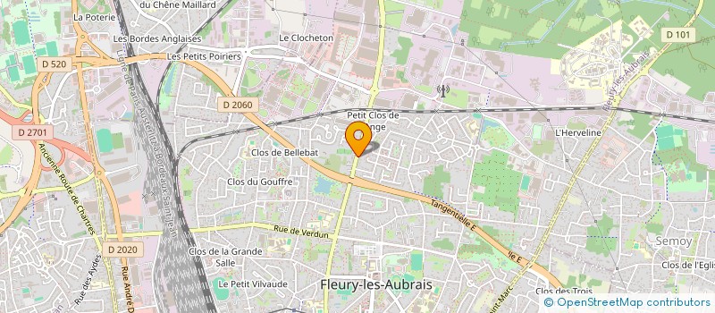 localisation de l'entreprise ENTREPRISE BOURGEOIS SARL à FLEURY-LES-AUBRAIS
