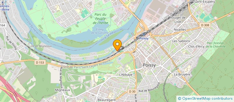 localisation de l'entreprise ENTREPRISE BOURSINHAC ET COMPAGNIE  POISSY