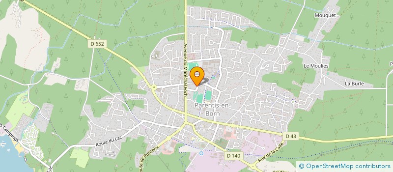 localisation de l'entreprise ENTREPRISE BOUSQUET SARL  PARENTIS-EN-BORN