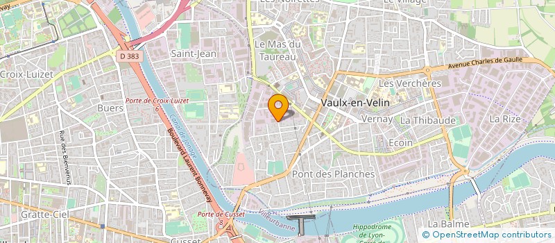 localisation de l'entreprise ENTREPRISE BOUVARD à VAULX-EN-VELIN