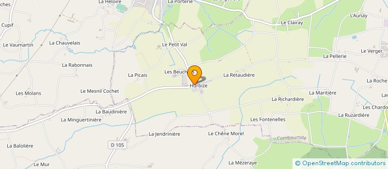 localisation de l'entreprise ENTREPRISE BOUVET à COMBOURTILLE