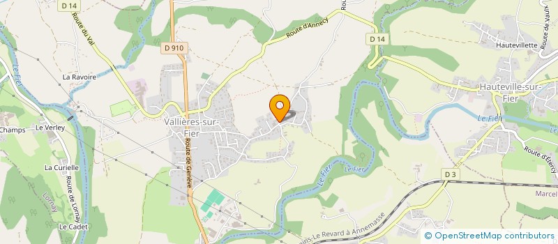 localisation de l'entreprise ENTREPRISE BOUVIER FRERES à VALLIERES-SUR-FIER