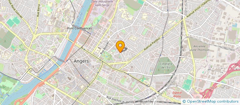 localisation de l'entreprise ENTREPRISE BRARD-LE VEXIER  ANGERS