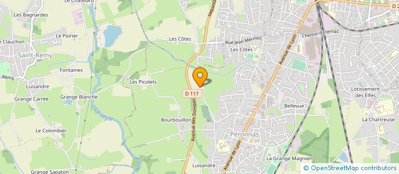 localisation de l'entreprise ENTREPRISE BRESSANE DE DECONTAMINATION ET TRAVAUX à PERONNAS