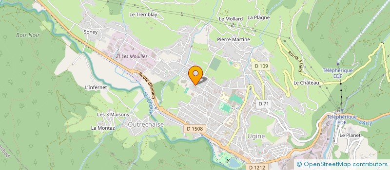 localisation de l'entreprise ENTREPRISE BRESSE ET FILS à UGINE