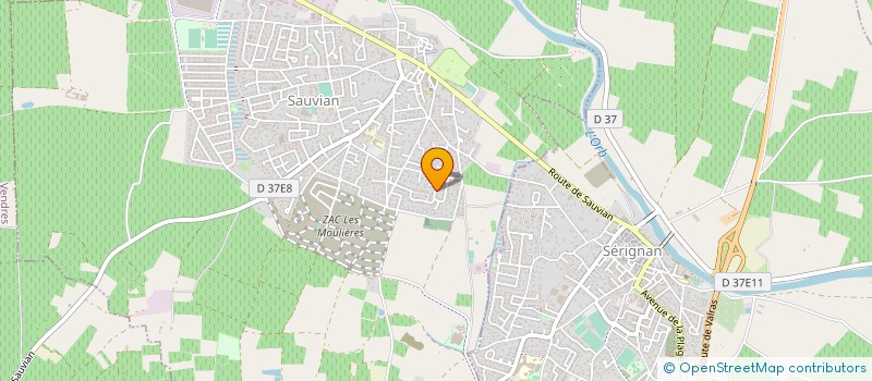 localisation de l'entreprise ENTREPRISE BREUIL  SAUVIAN