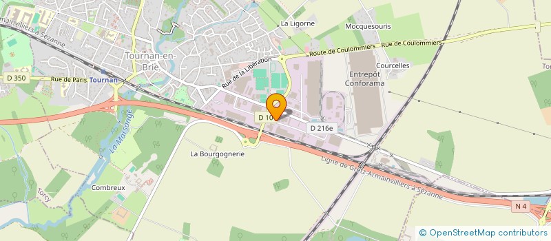 localisation de l'entreprise ENTREPRISE BRIARDE D AGENCEMENT  TOURNAN-EN-BRIE