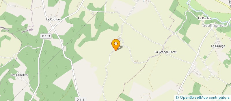 localisation de l'entreprise ENTREPRISE BRIGAUD LAURENT à CHAZELLES