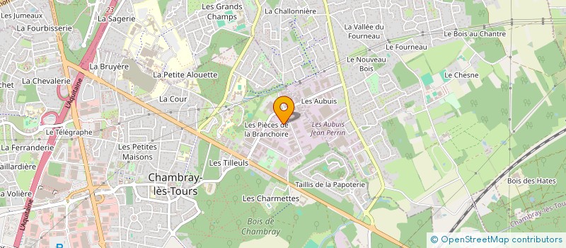localisation de l'entreprise ENTREPRISE BRILLAUD  CHAMBRAY-LES-TOURS
