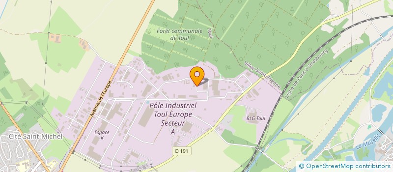 localisation de l'entreprise ENTREPRISE BRIQUE ET COMPAGNIE à TOUL