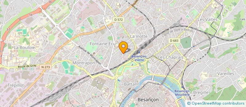 localisation de l'entreprise ENTREPRISE BRUNO à BESANCON