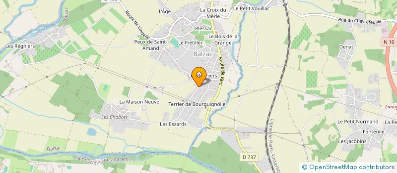 localisation de l'entreprise ENTREPRISE BRUNO LUCAS à BALZAC