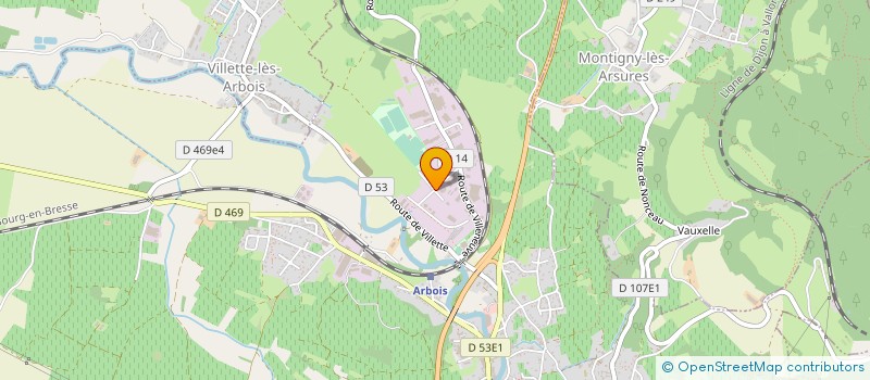 localisation de l'entreprise ENTREPRISE BUCHAILLOT ECHAFAUDAGE à ARBOIS