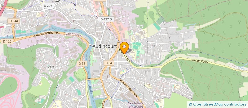 localisation de l'entreprise ENTREPRISE BUGNA EURL  AUDINCOURT