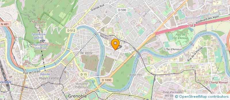 localisation de l'entreprise ENTREPRISE BUISSON à LA TRONCHE