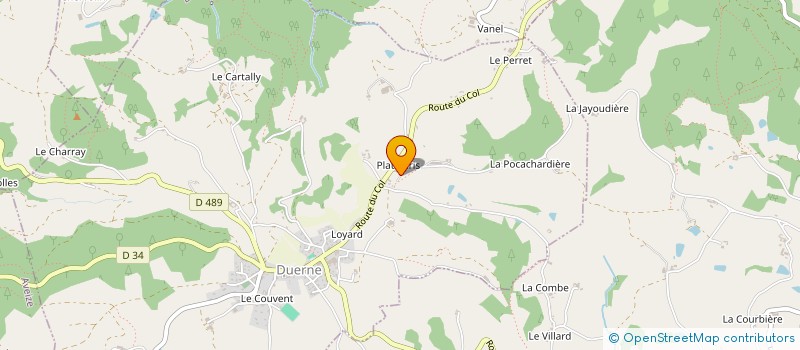 localisation de l'entreprise ENTREPRISE BUISSON FRERES à DUERNE
