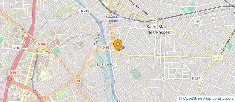 localisation de l'entreprise ENTREPRISE C. JOLLITON ET FILS  SAINT-MAUR-DES-FOSSES