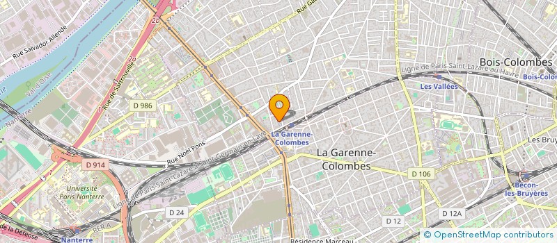 localisation de l'entreprise ENTREPRISE C.LAGOURGUE à COLOMBES