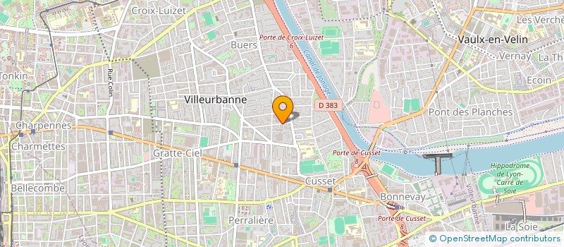 localisation de l'entreprise ENTREPRISE C TRANCHAND à VILLEURBANNE