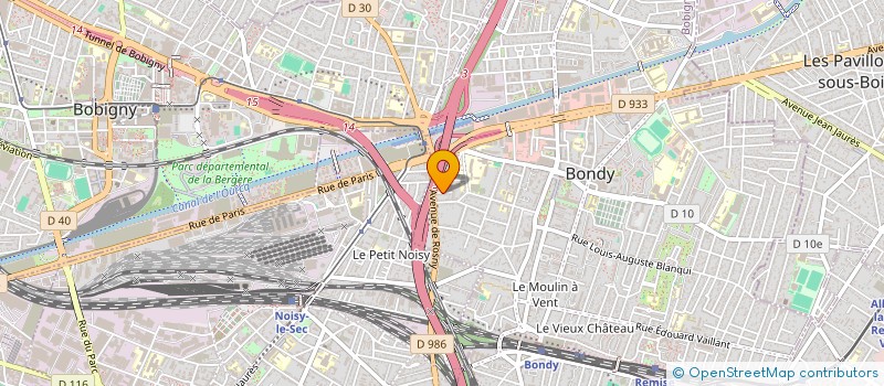localisation de l'entreprise ENTREPRISE CABRITA à BONDY