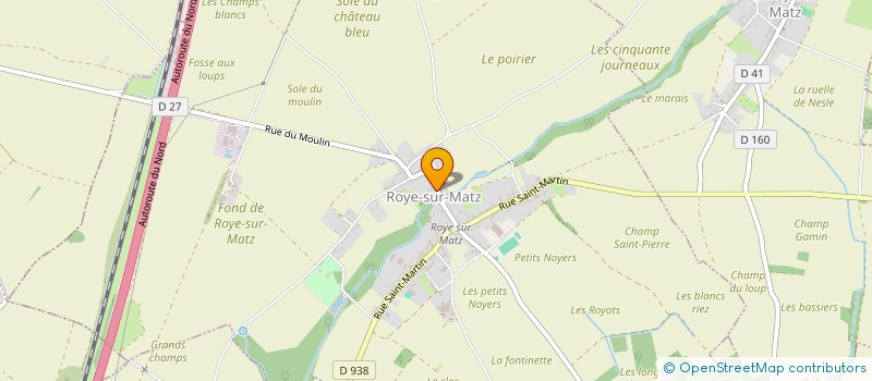 localisation de l'entreprise ENTREPRISE CADEAU ET SES FILS  ROYE-SUR-MATZ