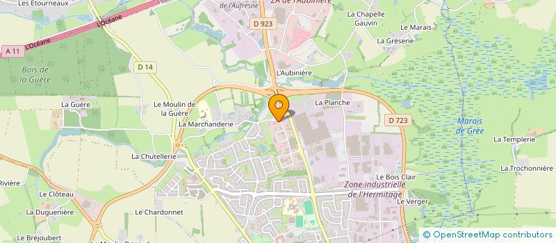 localisation de l'entreprise ENTREPRISE CAFFIN à ANCENIS-SAINT-GEREON