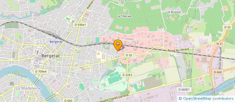 localisation de l'entreprise ENTREPRISE CAILLAUD ELECTRICITE  BERGERAC