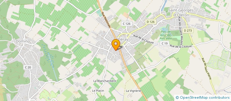 localisation de l'entreprise ENTREPRISE CAILLAUD SA à SAINT-GEORGES-D'OLERON