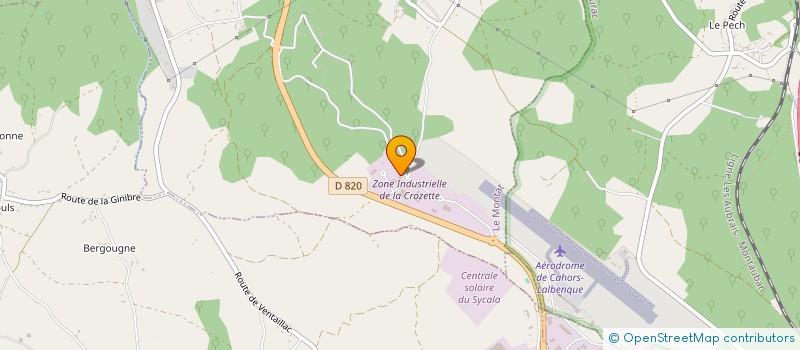 localisation de l'entreprise ENTREPRISE CALAGE EMBALLAGE QUERCY à MERCUES