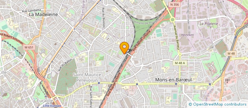 localisation de l'entreprise ENTREPRISE CALIEZ à LILLE