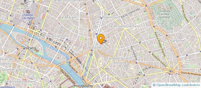 localisation de l'entreprise ENTREPRISE CALLIGARO à PARIS
