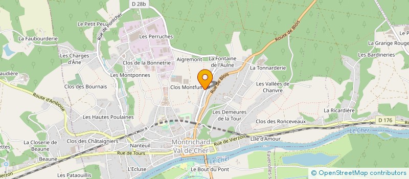 localisation de l'entreprise ENTREPRISE CALLOUX  MONTRICHARD-VAL-DE-CHER