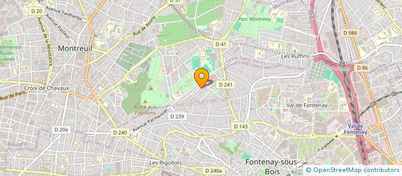 localisation de l'entreprise ENTREPRISE CAMINATI DUMON à MONTREUIL
