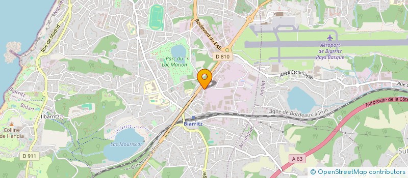 localisation de l'entreprise ENTREPRISE CANALISATIONS RESEAUX DIVERS  BIARRITZ