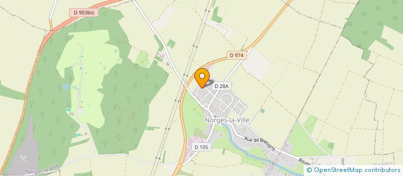 localisation de l'entreprise ENTREPRISE CANAUX à NORGES-LA-VILLE