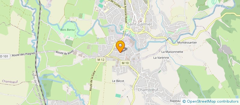 localisation de l'entreprise ENTREPRISE CANEL à SAINT-GALMIER