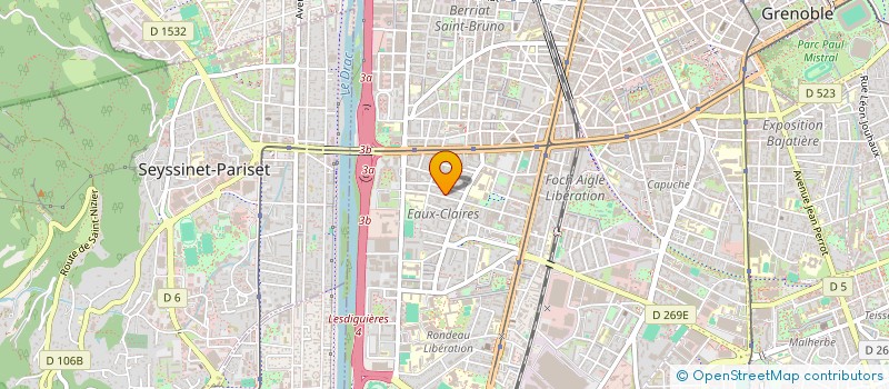 localisation de l'entreprise ENTREPRISE CANTON ET COMPAGNIE à GRENOBLE