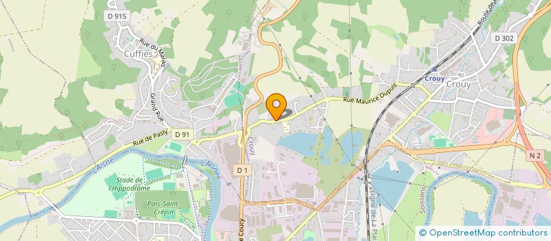 localisation de l'entreprise ENTREPRISE CARDOSO  CROUY