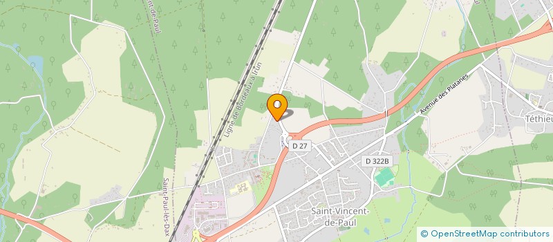 localisation de l'entreprise ENTREPRISE CARDOSO JEREMY  SAINT-VINCENT-DE-PAUL