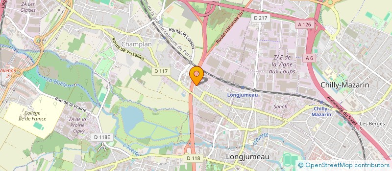 localisation de l'entreprise ENTREPRISE CARLOS  CHAMPLAN