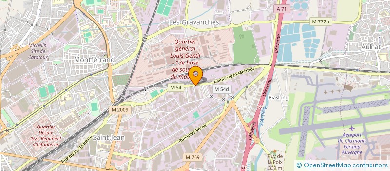 localisation de l'entreprise ENTREPRISE CARON à CLERMONT-FERRAND