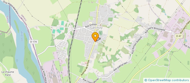 localisation de l'entreprise ENTREPRISE CARRELAGE MACONNERIE  GARCHIZY