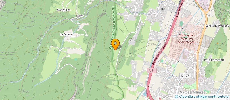 localisation de l'entreprise ENTREPRISE CARRELAGE SERVICE  VARCES-ALLIERES-ET-RISSET