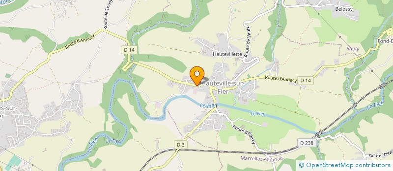 localisation de l'entreprise ENTREPRISE CARTIER à HAUTEVILLE-SUR-FIER