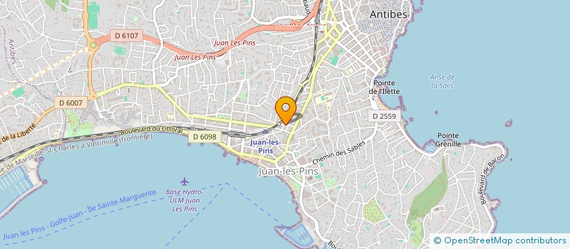 localisation de l'entreprise ENTREPRISE CAS CIO à ANTIBES