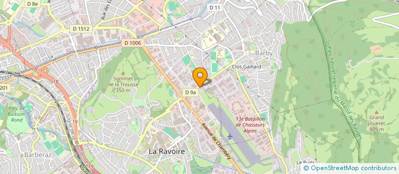localisation de l'entreprise ENTREPRISE CASASOLA ET FILS à LA RAVOIRE