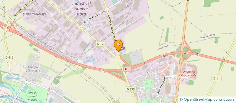 localisation de l'entreprise ENTREPRISE CAUX S.A.S à AMIENS