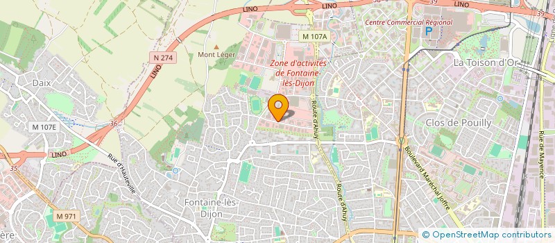 localisation de l'entreprise ENTREPRISE CAVAROZ SARL à FONTAINE-LES-DIJON
