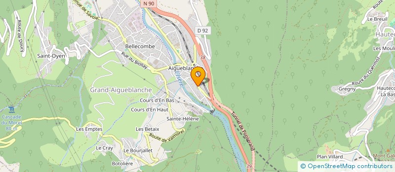 localisation de l'entreprise ENTREPRISE CHABERT ET TURBIN à MOUTIERS